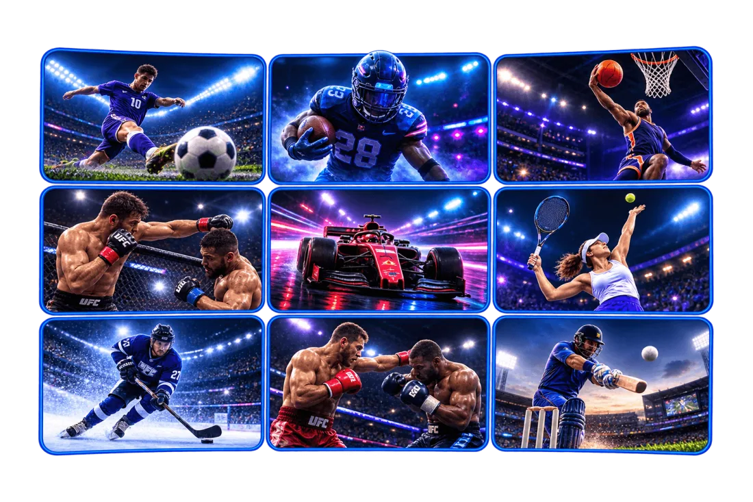 Sport en direct sur IPTV : football, basket et sports mécaniques avec Veliova
