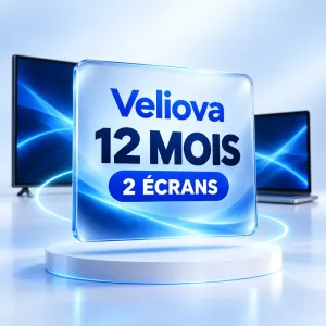 Veliova — Abonnement IPTV 12 mois – 2 écrans