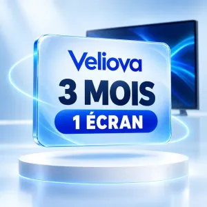 Veliova — Abonnement IPTV 3 mois – 1 écran
