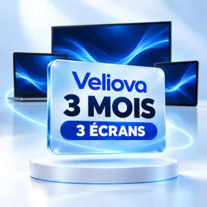 Veliova — Abonnement IPTV 3 mois – 3 écrans