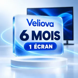 Veliova — Abonnement IPTV 6 mois – 1 écran